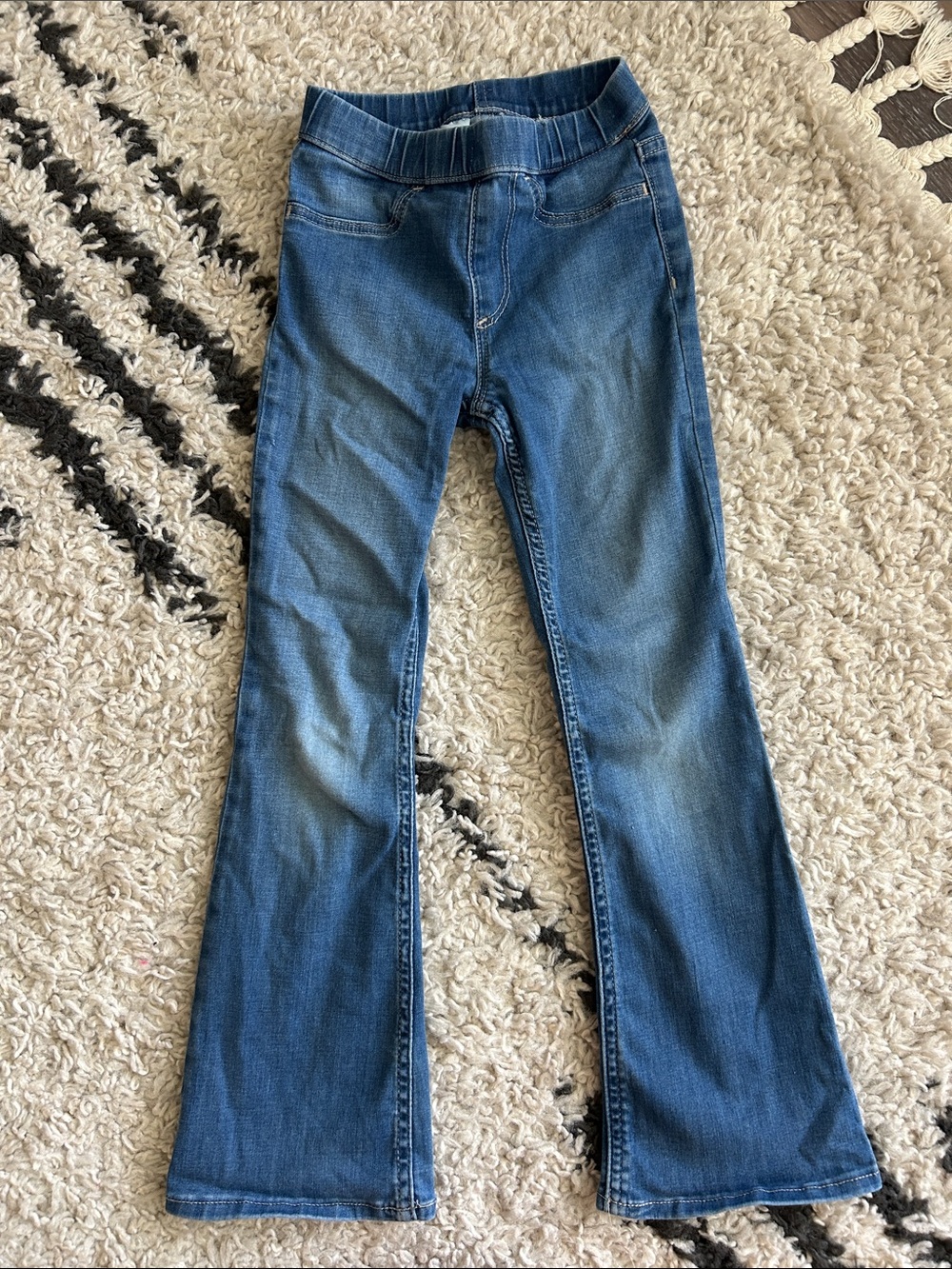 H&M Girls Blue Stretch Flare Jeans